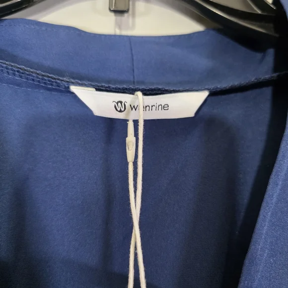 Wenrine Navy Blue Summer Smocked Dress Size XL - Picture 8 of 12